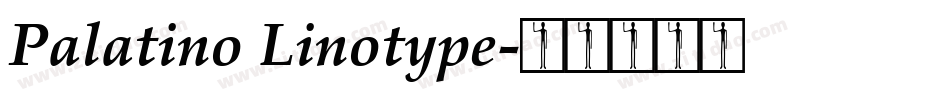 Palatino Linotype字体转换